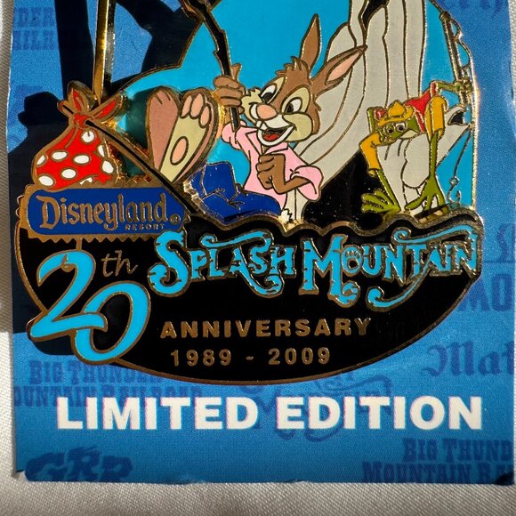 NWT Disneyland Celebrate the Mountains Splash Mountain Brer Rabbit Brer Frog Pin - Picture 3 of 15